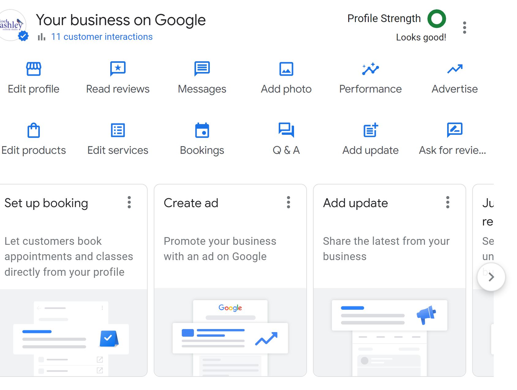 Listing Profile on Google My Business